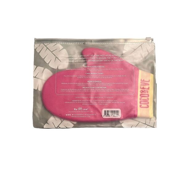 Coco And Eve Application Mitt Self Tanning Sunny Honey Pink Glove Velvet Soft - Picture 5 of 7